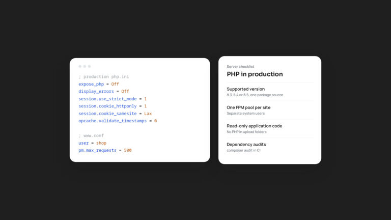 A Production Hardening Checklist for PHP Servers